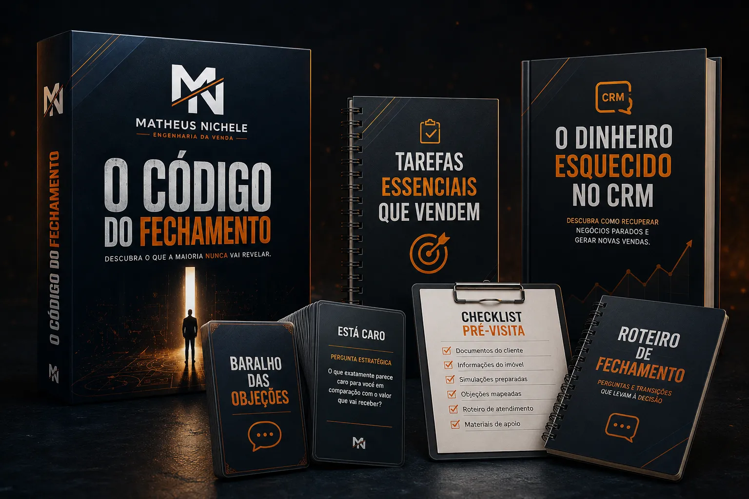 Produto completo: baralho, guia, checklist e roteiro